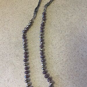 Elegant Purple Beaded Necklace